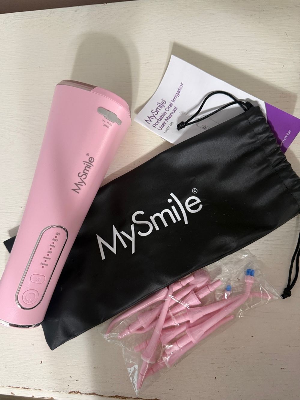 Pink Portable Oral Irrigator Water Flosser - Picture 1 of 2